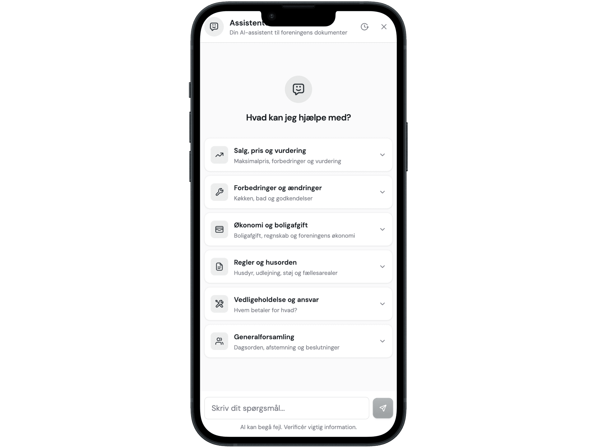 Andelo assistent — mobil